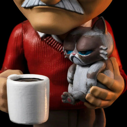 Iron Studios - Pow! Studios - Stan Lee with Grumpy Cat MiniCo Figure - The Card Vault