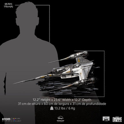 Iron Studios - Star Wars - Mando's N-1 Starfighter - Demi Art Scale Statue 1/20 - The Card Vault