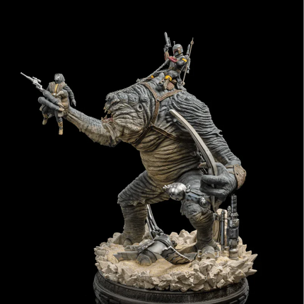 Iron Studios - The Book of Boba Fett - Boba Fett & Rancor Demi Art Scale Statue 1/20 - The Card Vault