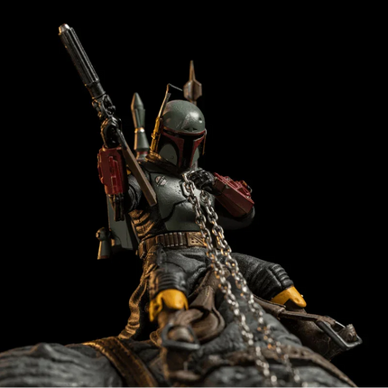 Iron Studios - The Book of Boba Fett - Boba Fett & Rancor Demi Art Scale Statue 1/20 - The Card Vault