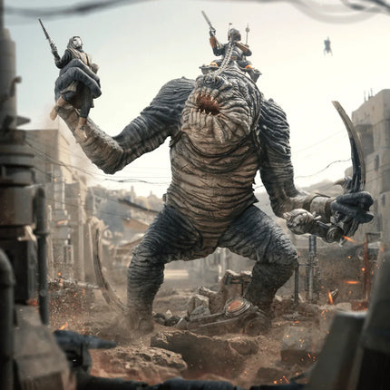 Iron Studios - The Book of Boba Fett - Boba Fett & Rancor Demi Art Scale Statue 1/20 - The Card Vault