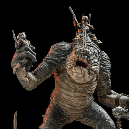 Iron Studios - The Book of Boba Fett - Boba Fett & Rancor Demi Art Scale Statue 1/20 - The Card Vault