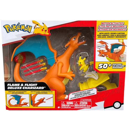 Jazwares - Pokemon Figure - Flame & Fight Deluxe Charizard - The Card Vault