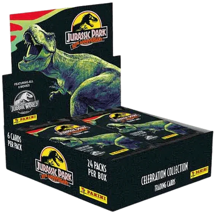 Jurassic World Anniversary Trading Cards - Booster Box (24 Packs) - The Card Vault