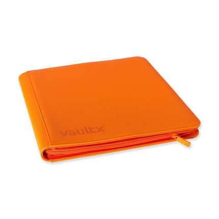 Vault X - 12-Pocket Exo-Tec® Zip Binder - Just Orange