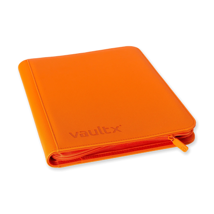 Vault X - 9-Pocket Exo-Tec® Zip Binder - Just Orange