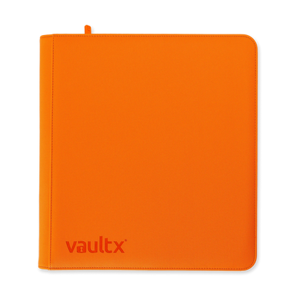 Vault X - 12-Pocket Exo-Tec® Zip Binder - Just Orange