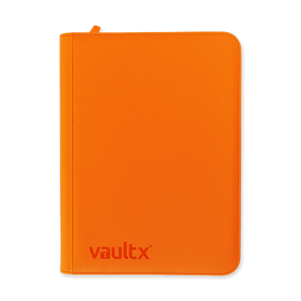 Vault X - 9-Pocket Exo-Tec® Zip Binder - Just Orange