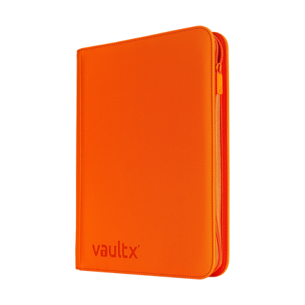Vault X - 9-Pocket Exo-Tec® Zip Binder - Just Orange