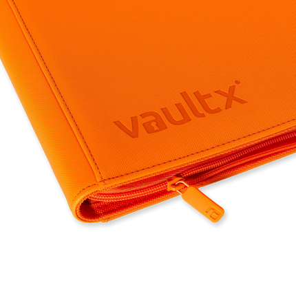 Vault X - 12-Pocket Exo-Tec® Zip Binder - Just Orange