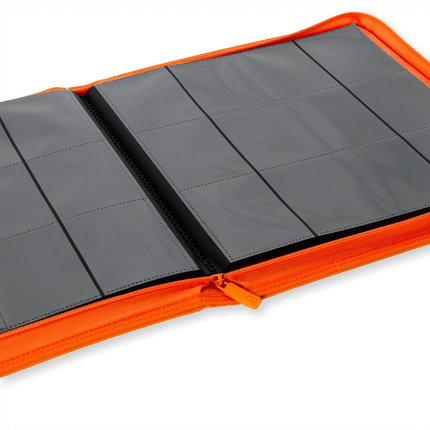 Vault X - 12-Pocket Exo-Tec® Zip Binder - Just Orange
