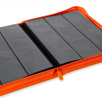 Vault X - 9-Pocket Exo-Tec® Zip Binder - Just Orange