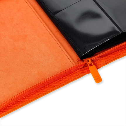 Vault X - 12-Pocket Exo-Tec® Zip Binder - Just Orange