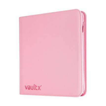 Vault X - 12-Pocket Exo-Tec® Zip Binder - Just Pink