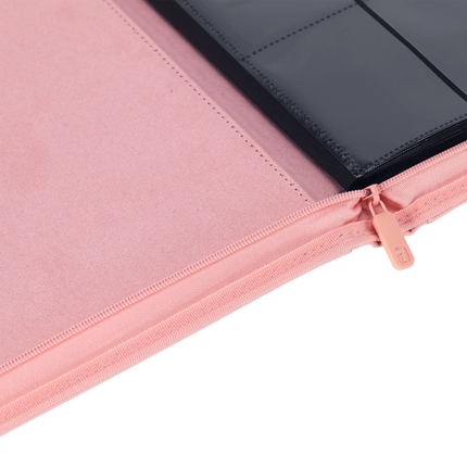Vault X - 12-Pocket Exo-Tec® Zip Binder - Just Pink