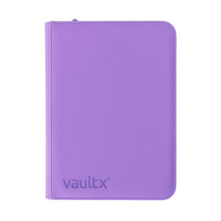 Vault X - 9-Pocket Exo-Tec® Zip Binder - Just Purple