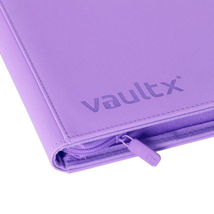 Vault X - 9-Pocket Exo-Tec® Zip Binder - Just Purple