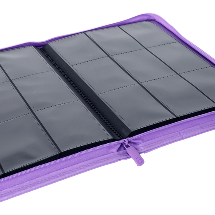 Vault X - 9-Pocket Exo-Tec® Zip Binder - Just Purple
