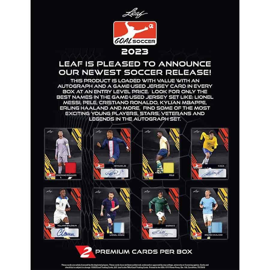 Leaf Trading Cards - 2023 Leaf GOAL!! Football (Soccer) - Hobby Box - The Card Vault