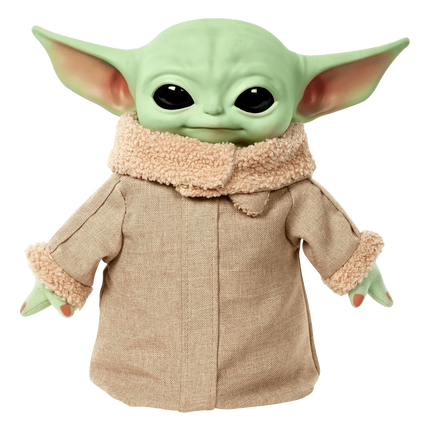 Mattel - Star Wars - Squeeze & Blink Grogu Plush (11in) - The Card Vault