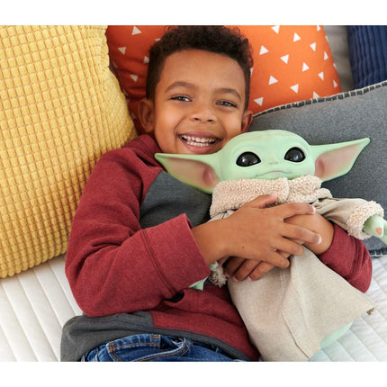 Mattel - Star Wars - Squeeze & Blink Grogu Plush (11in) - The Card Vault