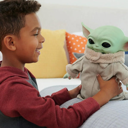 Mattel - Star Wars - Squeeze & Blink Grogu Plush (11in) - The Card Vault