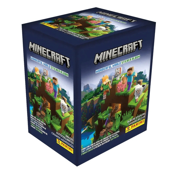 minecraft booster box Minecraft Wonderful World Sticker Collection