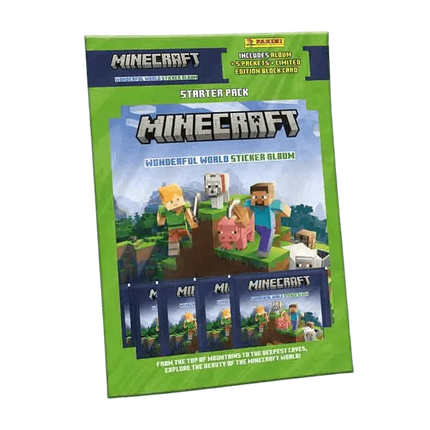 Minecraft Wonderful World Sticker Collection - Starter Pack - The Card Vault