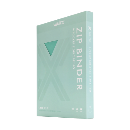 Vault X - 9-Pocket Exo-Tec® Zip Binder - Mint Green