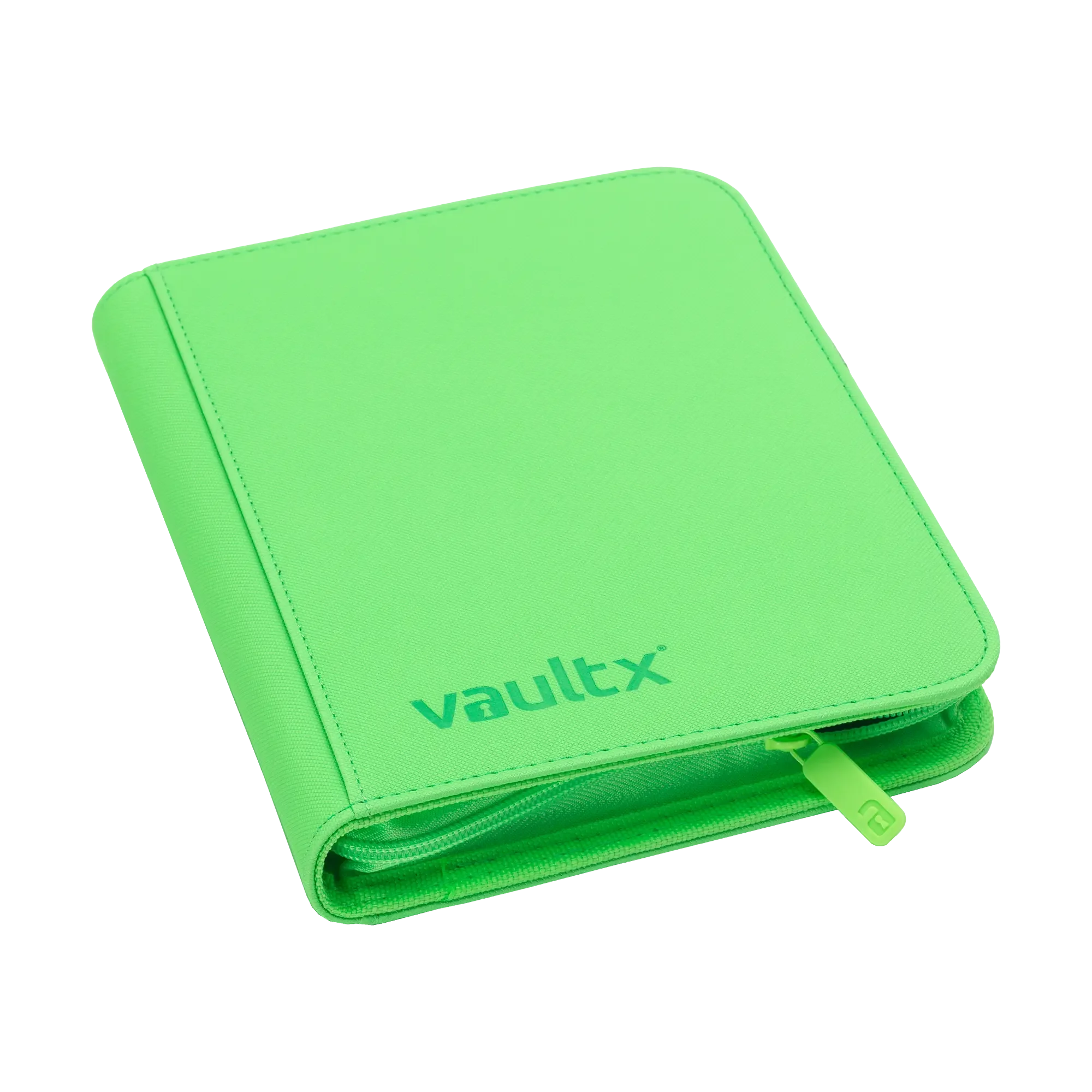 Vault X - 4-Pocket Exo-Tec Zip Binder - Neon Green | The Card Vault Vault X - 4-Pocket Exo-Tec Zip Binder - Neon Green | The Card Vault