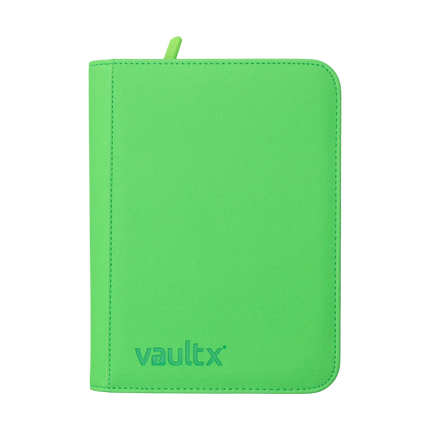 Vault X - 4-Pocket Exo-Tec® Zip Binder - Neon Green