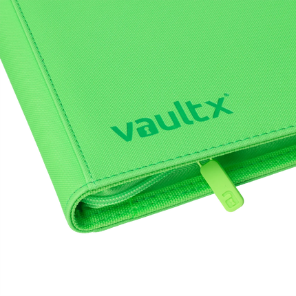 Vault X - 4-Pocket Exo-Tec® Zip Binder - Neon Green