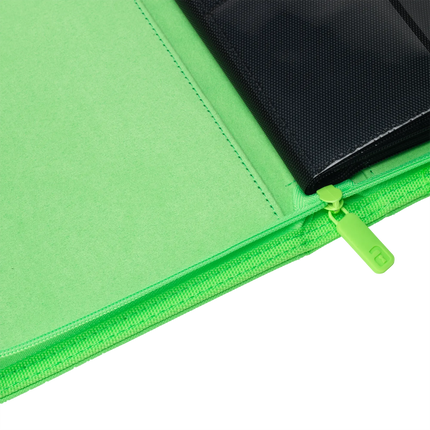 Vault X - 4-Pocket Exo-Tec® Zip Binder - Neon Green
