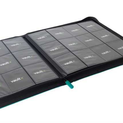 Classeur à fermeture éclair Exo-Tec® 12 pochettes Vault X - Bleu sarcelle