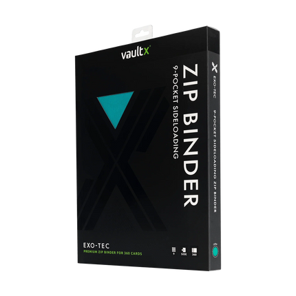 Vault X - 9-Pocket Exo-Tec® Zip Binder - Teal