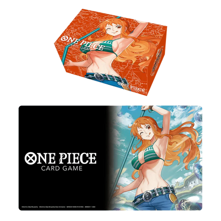 One Piece TCG - Playmat and Storage Box Set - Nami - The Card Vault