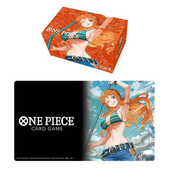 One Piece TCG - Playmat and Storage Box Set - Nami - The Card Vault