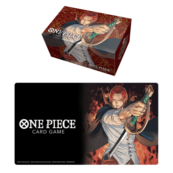 One Piece TCG - Playmat and Storage Box Set - Shanks - The Card Vault