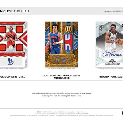 Panini - 2021/22 Chronicles Basketball (NBA) - Hobby Box - The Card Vault