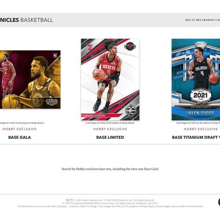 Panini - 2021/22 Chronicles Basketball (NBA) - Hobby Box - The Card Vault