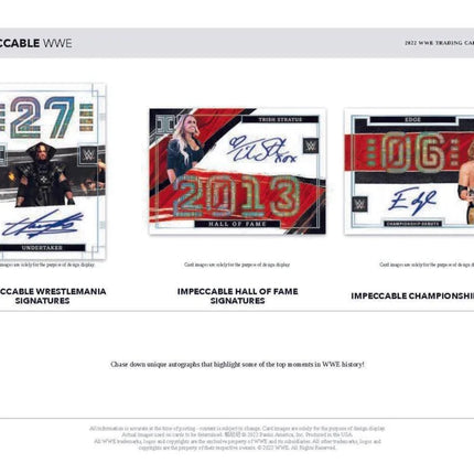 Panini - 2021/22 Impeccable WWE Wrestling - Hobby Box - The Card Vault