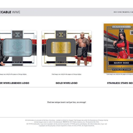 Panini - 2021/22 Impeccable WWE Wrestling - Hobby Box - The Card Vault