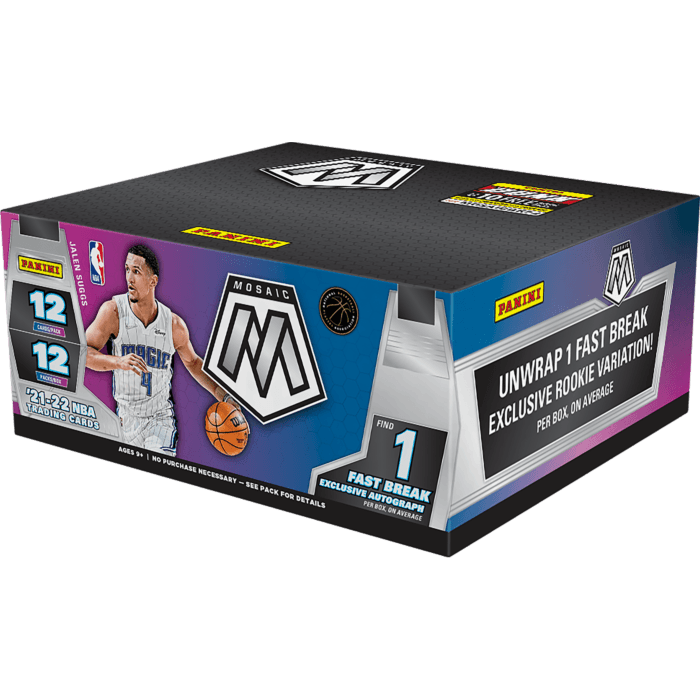 Panini - 2021/22 Mosaic Fast Break Basketball (NBA) - Hobby Box (12 Packs) - The Card Vault