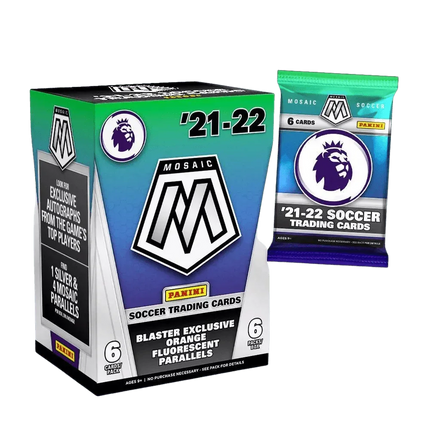 Panini - 2021/22 Mosaic Premier League Football (Soccer) - Blaster Box (6 Packs) - The Card Vault