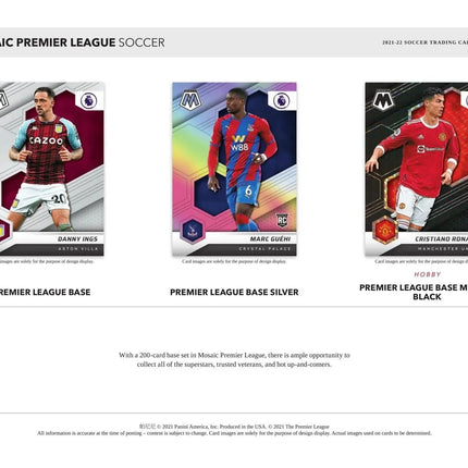 Panini - 2021/22 Mosaic Premier League Football (Soccer) - Hobby Box (10 Packs) - The Card Vault
