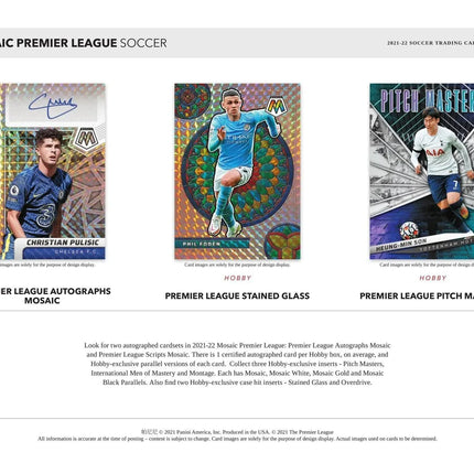 Panini - 2021/22 Mosaic Premier League Football (Soccer) - Hobby Box (10 Packs) - The Card Vault