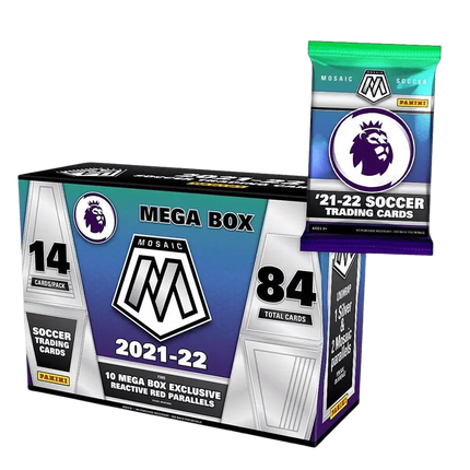 Panini - 2021/22 Mosaic Premier League Football (Soccer) - Mega Box (6 Packs) - The Card Vault