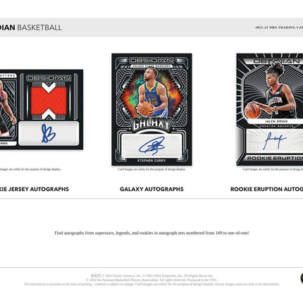 Panini - 2021/22 Obsidian Basketball (NBA) - Hobby Box (1 Pack) - The Card Vault