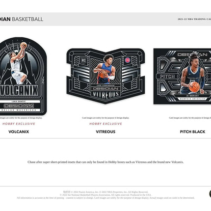 Panini - 2021/22 Obsidian Basketball (NBA) - Hobby Box (1 Pack) - The Card Vault