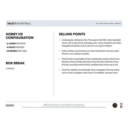 Panini - 2021/22 Select Basketball (NBA) - Hybrid Box - The Card Vault